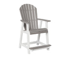 Comfo-Back Counter Chair Rockwood Outdoor Furniture Light Gray White 
