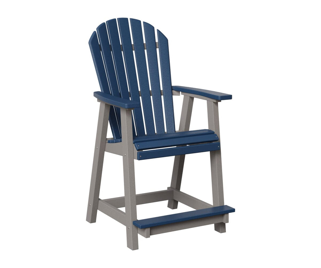 Comfo-Back Counter Chair Rockwood Outdoor Furniture Navy Blue Light Gray 
