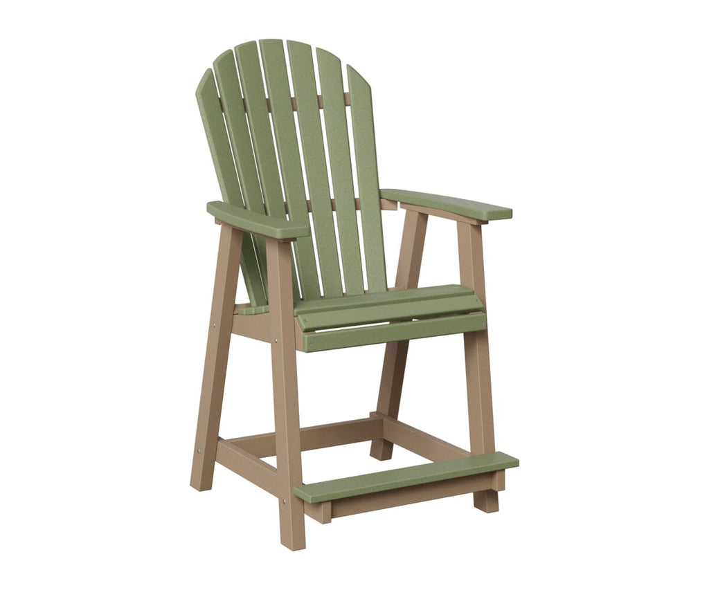 Comfo-Back Counter Chair Rockwood Outdoor Furniture Sage Weatherwood 