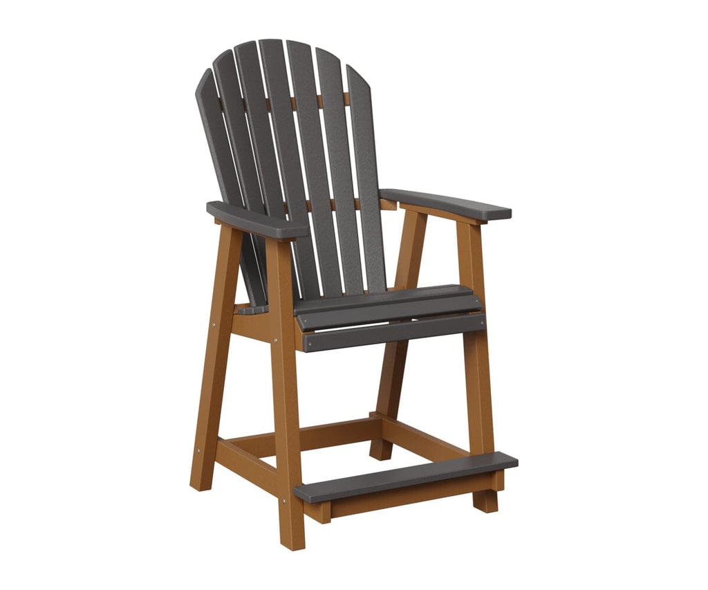 Comfo-Back Counter Chair Rockwood Outdoor Furniture Smoke Gray Cedar 