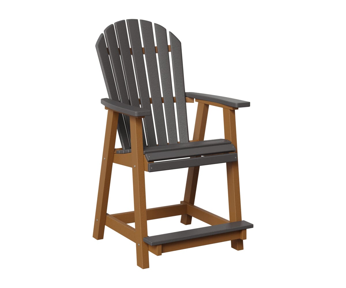 Comfo-Back Counter Chair Rockwood Outdoor Furniture Smoke Gray Cedar 