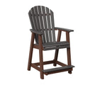 Comfo-Back Counter Chair Rockwood Outdoor Furniture Smoke Gray Chocolate Brown 