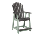 Comfo-Back Counter Chair Rockwood Outdoor Furniture Smoke Gray Seafoam 