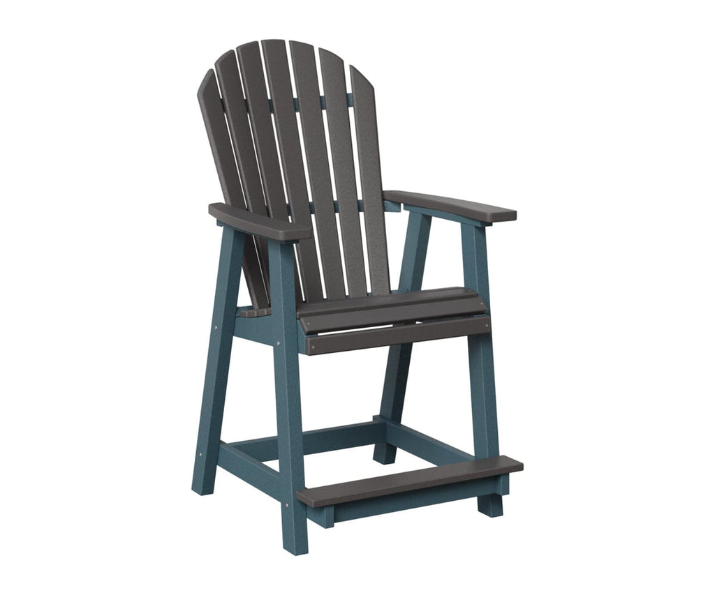 Comfo-Back Counter Chair Rockwood Outdoor Furniture Smoke Gray Slate 