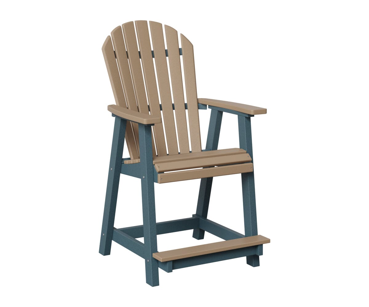 Comfo-Back Counter Chair Rockwood Outdoor Furniture Weatherwood Slate 