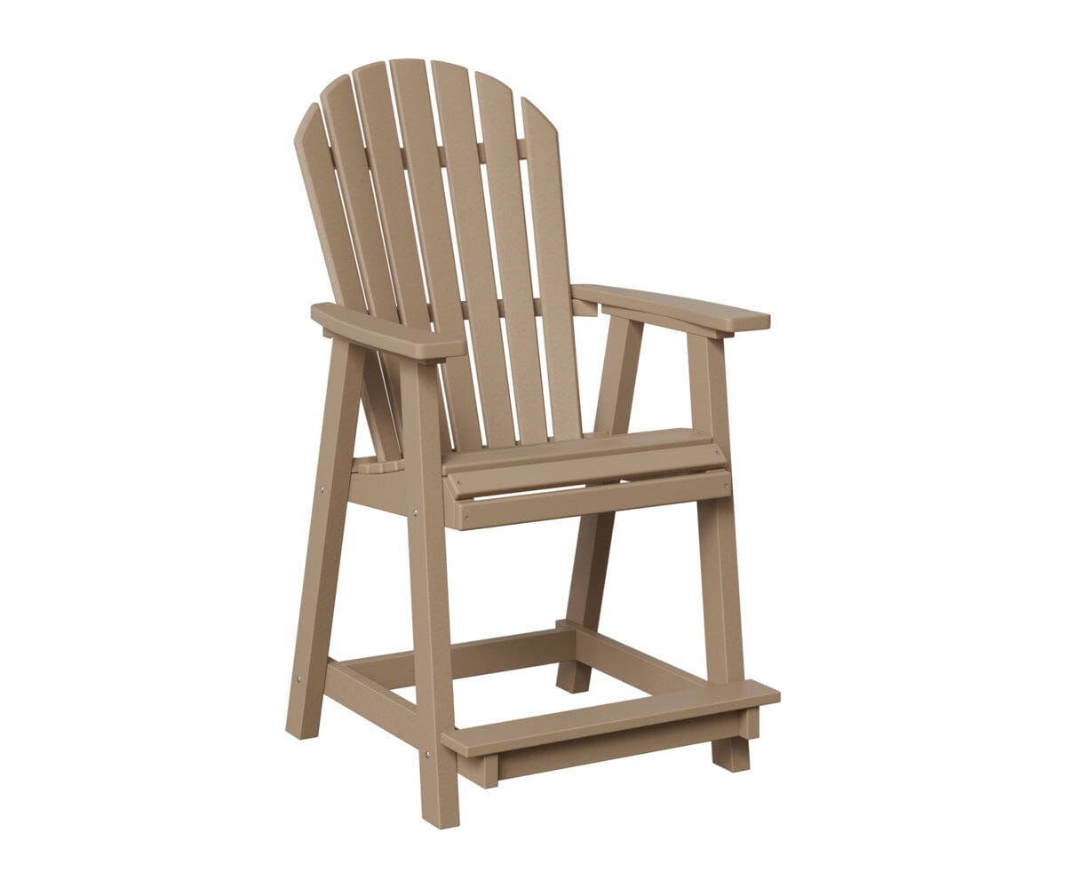Comfo-Back Counter Chair Rockwood Outdoor Furniture Weatherwood Weatherwood 