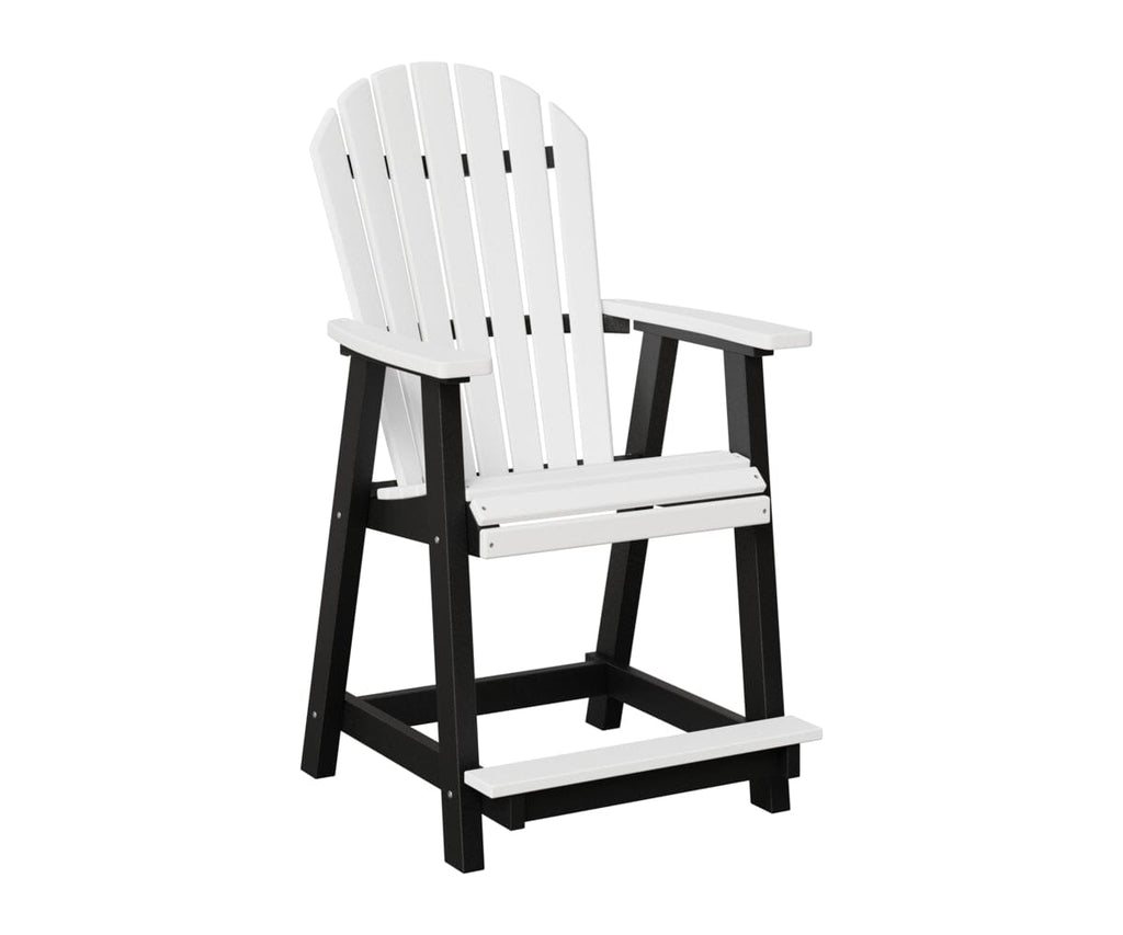 Comfo-Back Counter Chair Rockwood Outdoor Furniture White Black 