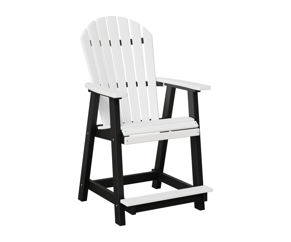 Comfo-Back Counter Chair Rockwood Outdoor Furniture White Black 