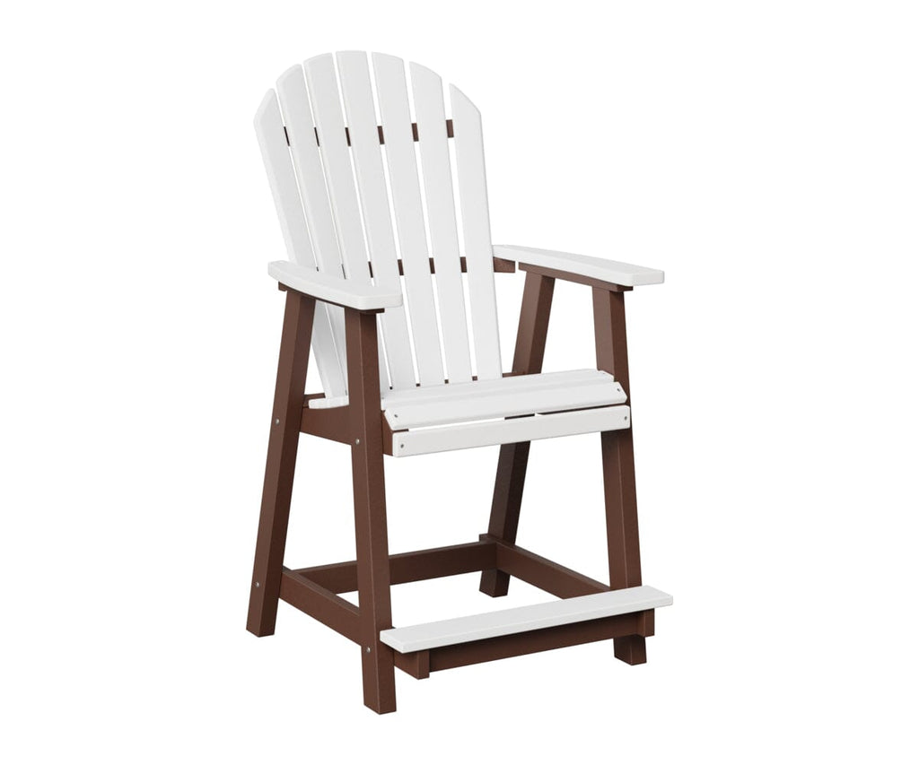 Comfo-Back Counter Chair Rockwood Outdoor Furniture White Chocolate Brown 