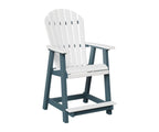 Comfo-Back Counter Chair Rockwood Outdoor Furniture White Slate 