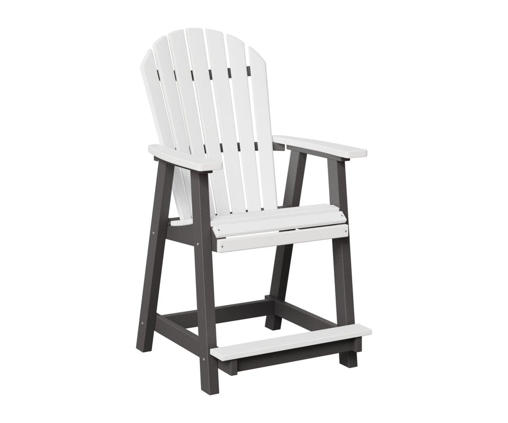 Comfo-Back Counter Chair Rockwood Outdoor Furniture White Smoke Gray 
