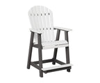 Comfo-Back Counter Chair Rockwood Outdoor Furniture White Smoke Gray 