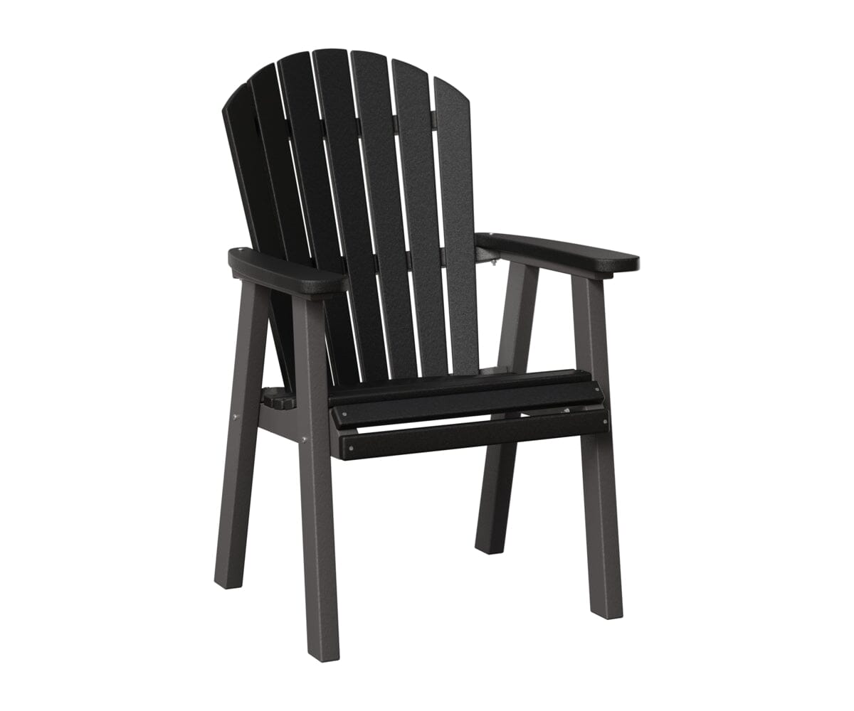 Comfo-Back Dining Chair Rockwood Outdoor Furniture Black Smoke Gray 