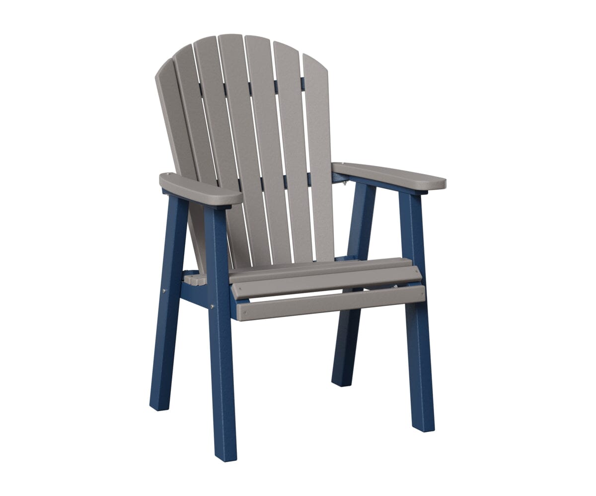 Comfo-Back Dining Chair Rockwood Outdoor Furniture Light Gray Navy Blue 