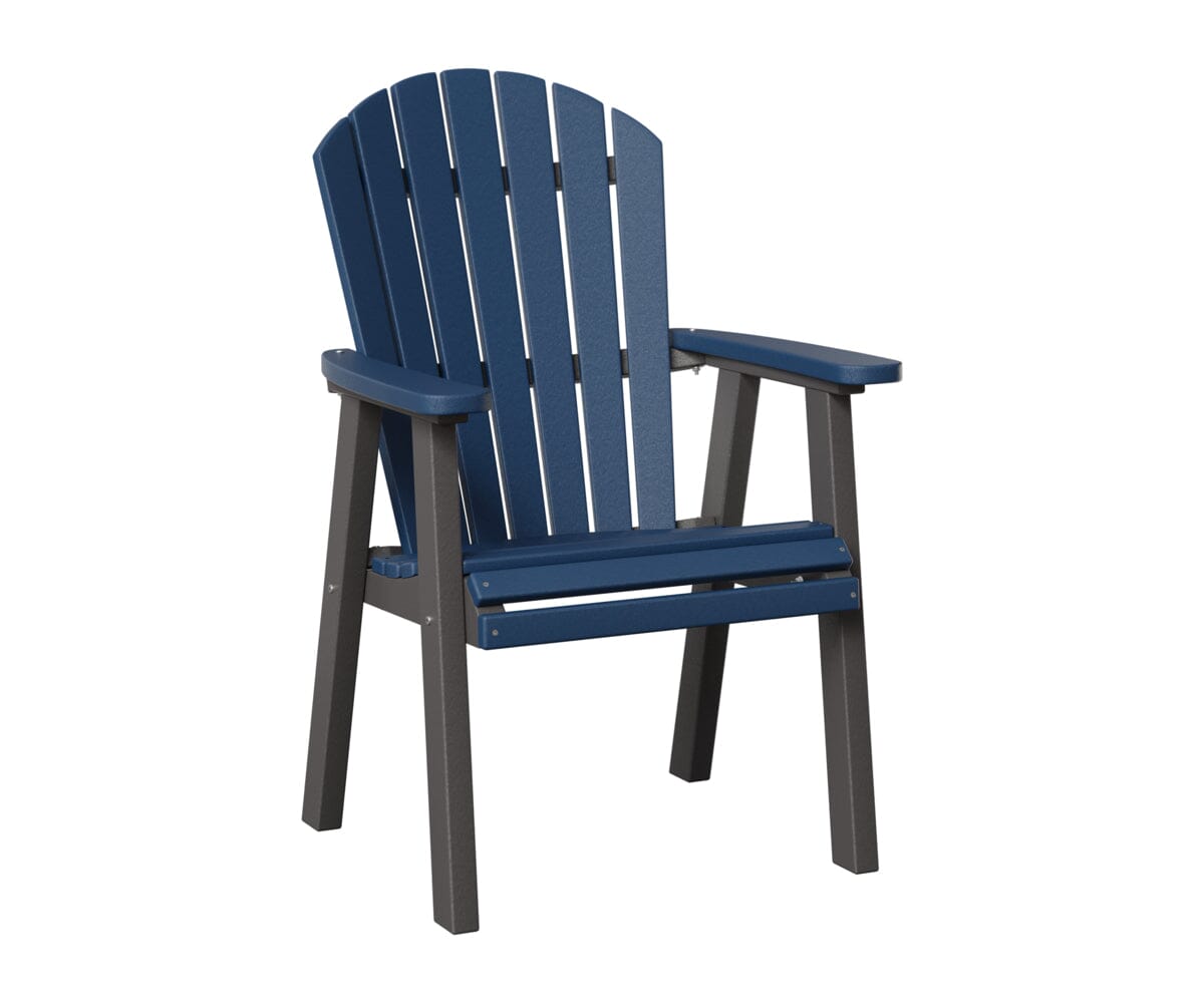 Comfo-Back Dining Chair Rockwood Outdoor Furniture Navy Blue Smoke Gray 
