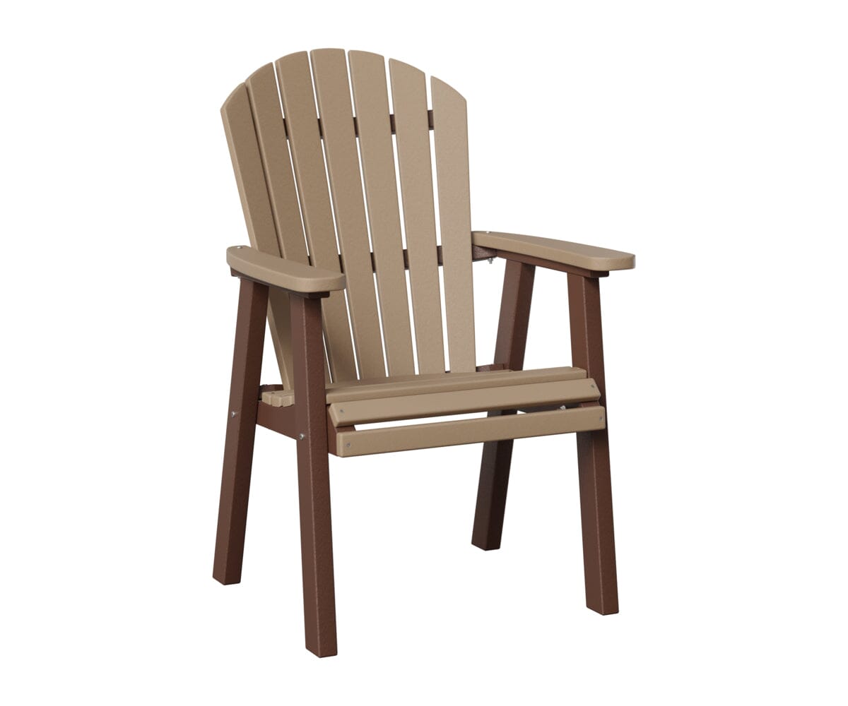 Comfo-Back Dining Chair Rockwood Outdoor Furniture Weatherwood Chocolate Brown 