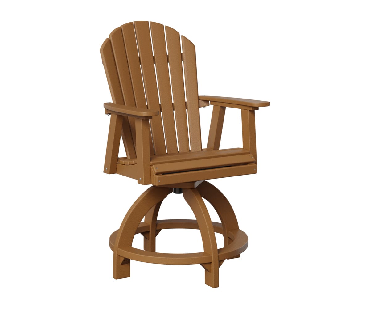 Comfo-Back Swivel Counter Chair Rockwood Outdoor Furniture Cedar Cedar 