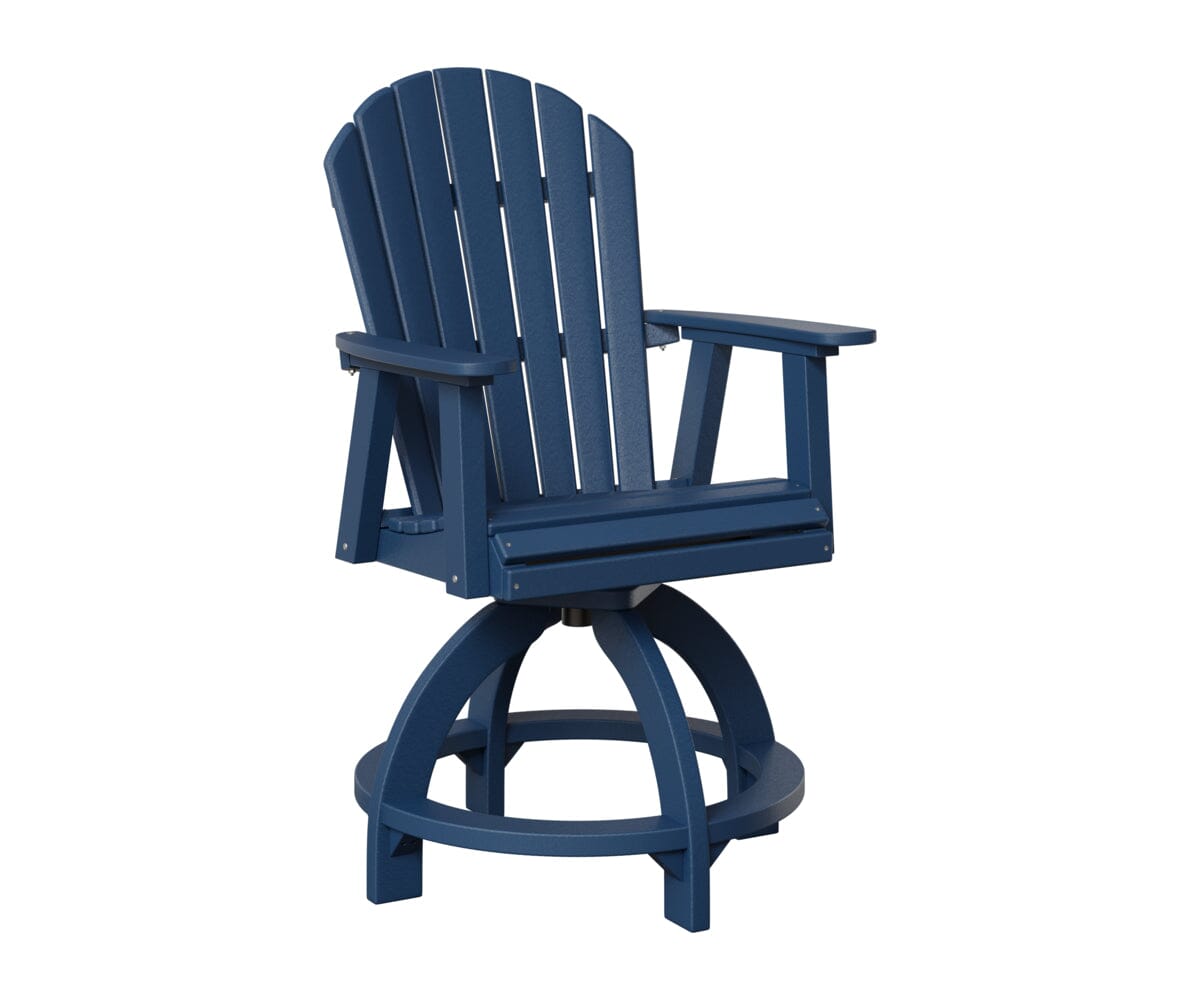 Comfo-Back Swivel Counter Chair Rockwood Outdoor Furniture Navy Blue Navy Blue 