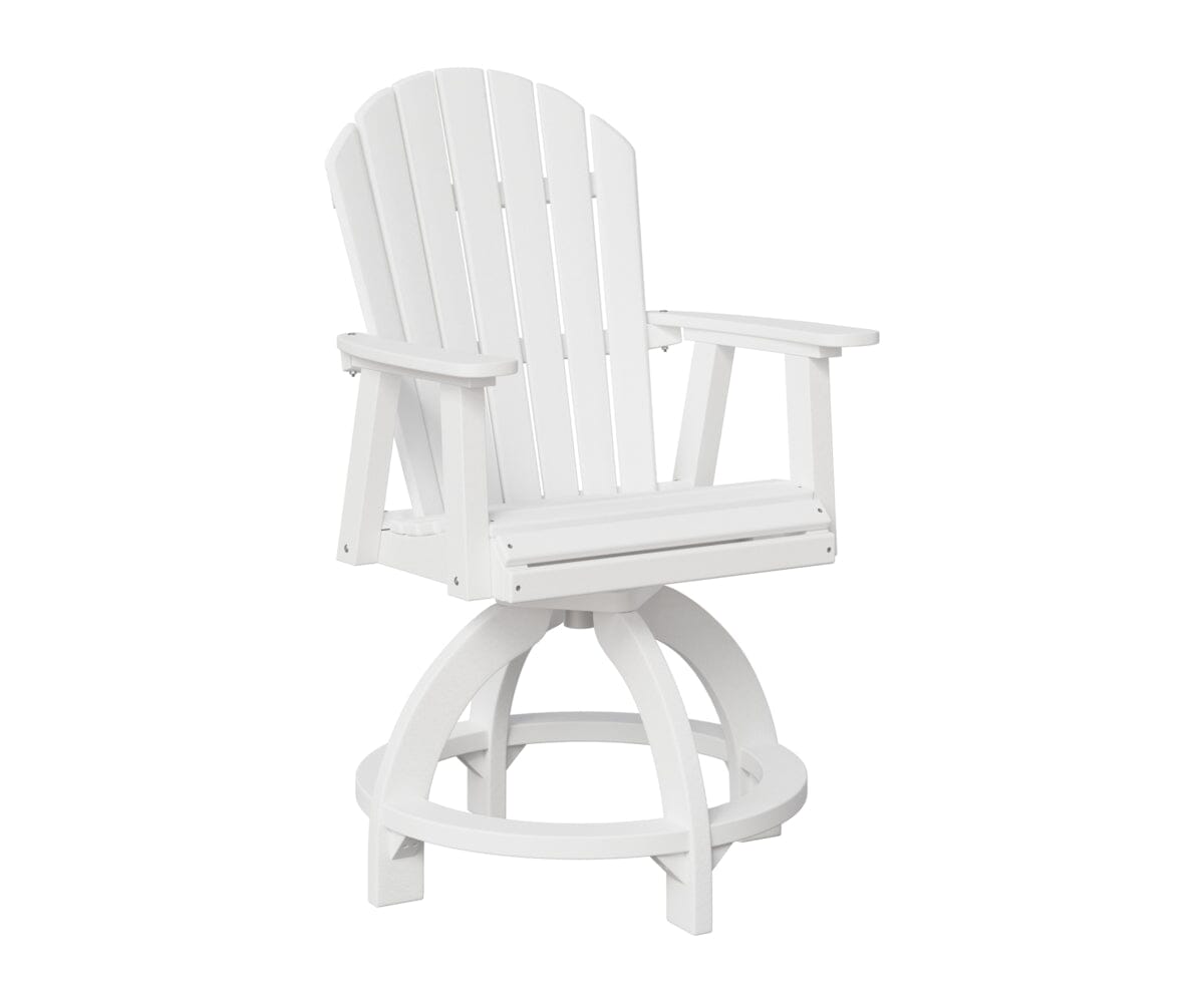 Comfo-Back Swivel Counter Chair Rockwood Outdoor Furniture White White 