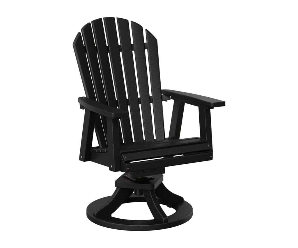 Comfo-Back Swivel Rocker Dining Chair Rockwood Outdoor Furniture Black Black 