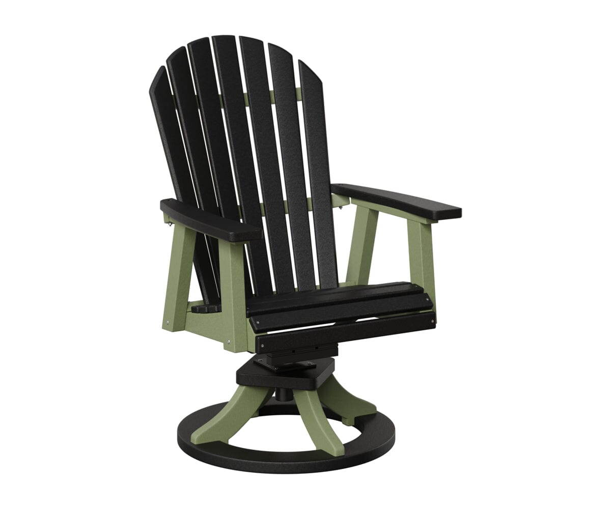Comfo-Back Swivel Rocker Dining Chair Rockwood Outdoor Furniture Black Sage 