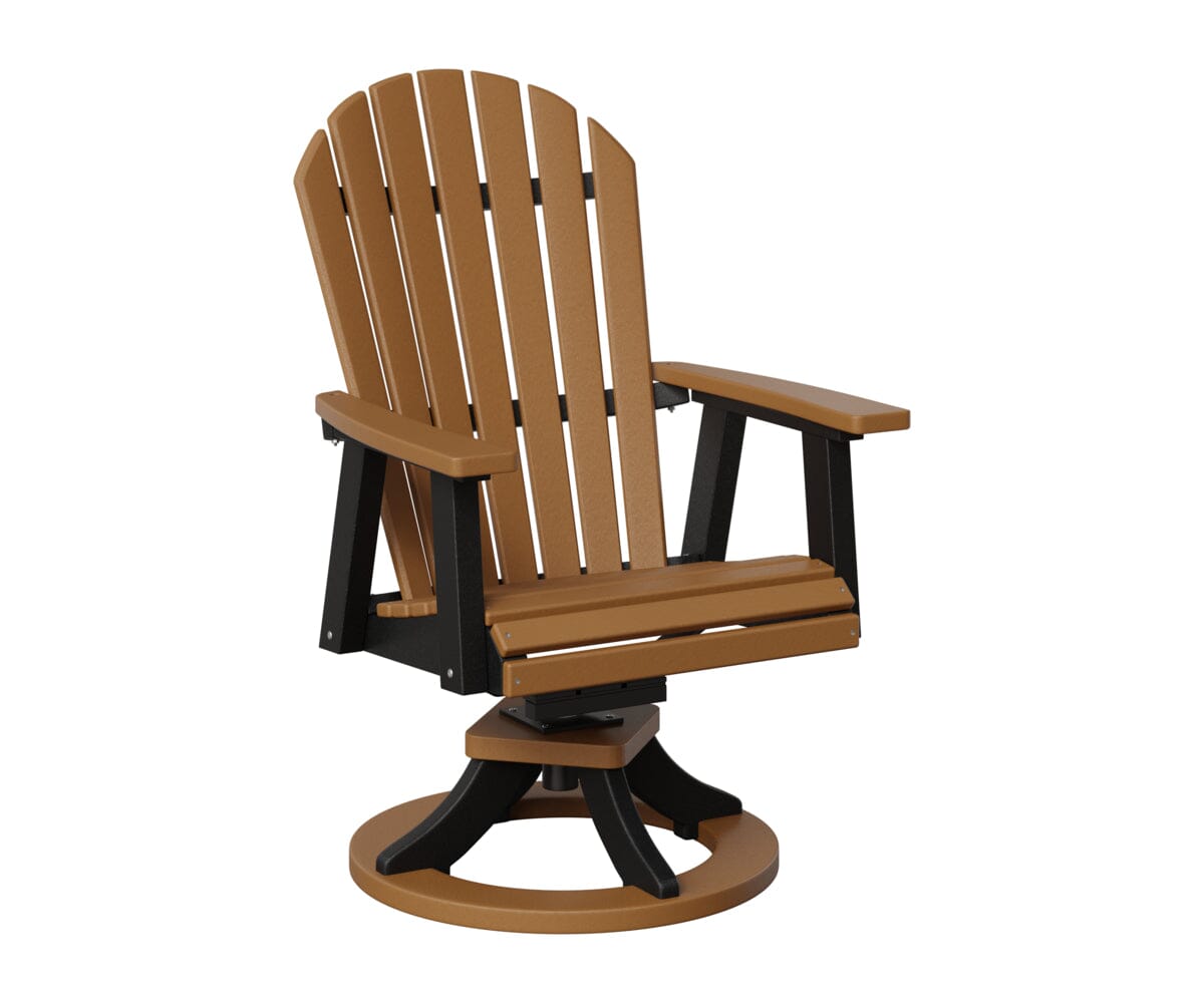 Comfo-Back Swivel Rocker Dining Chair Rockwood Outdoor Furniture Cedar Black 