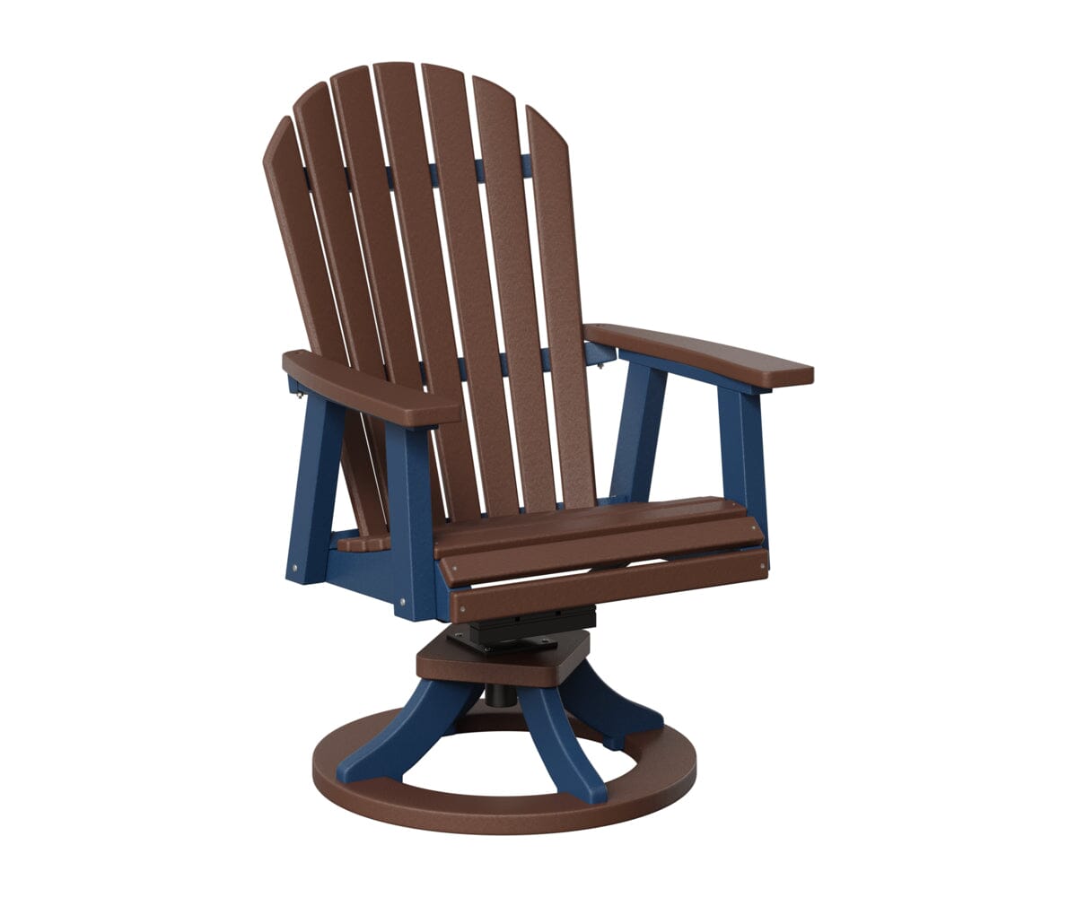Comfo-Back Swivel Rocker Dining Chair Rockwood Outdoor Furniture Chocolate Brown Navy Blue 