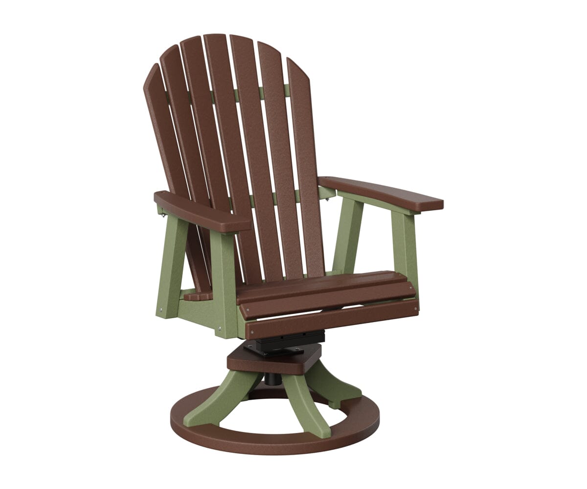 Comfo-Back Swivel Rocker Dining Chair Rockwood Outdoor Furniture Chocolate Brown Sage 