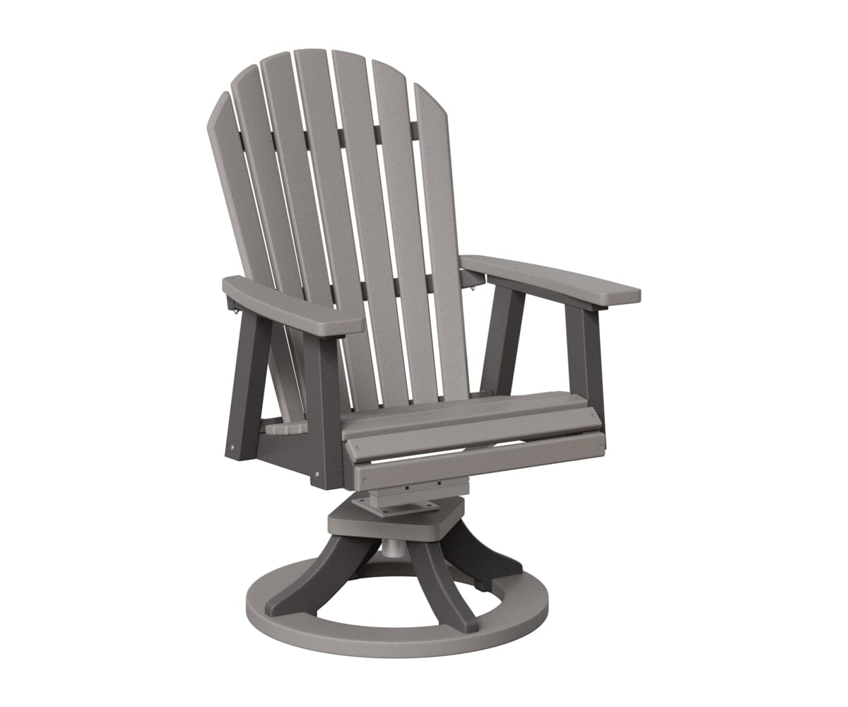 Comfo-Back Swivel Rocker Dining Chair Rockwood Outdoor Furniture Light Gray Smoke Gray 