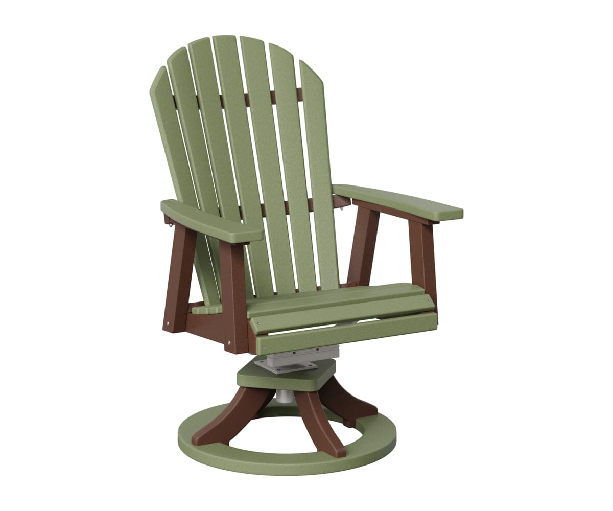 Comfo-Back Swivel Rocker Dining Chair Rockwood Outdoor Furniture Sage Chocolate Brown 