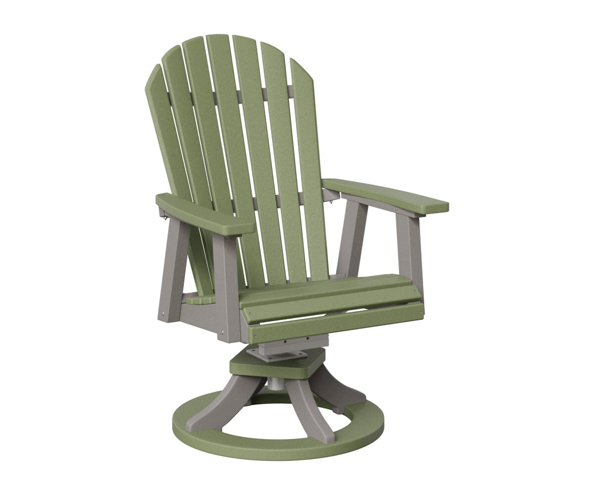 Comfo-Back Swivel Rocker Dining Chair Rockwood Outdoor Furniture Sage Light Gray 