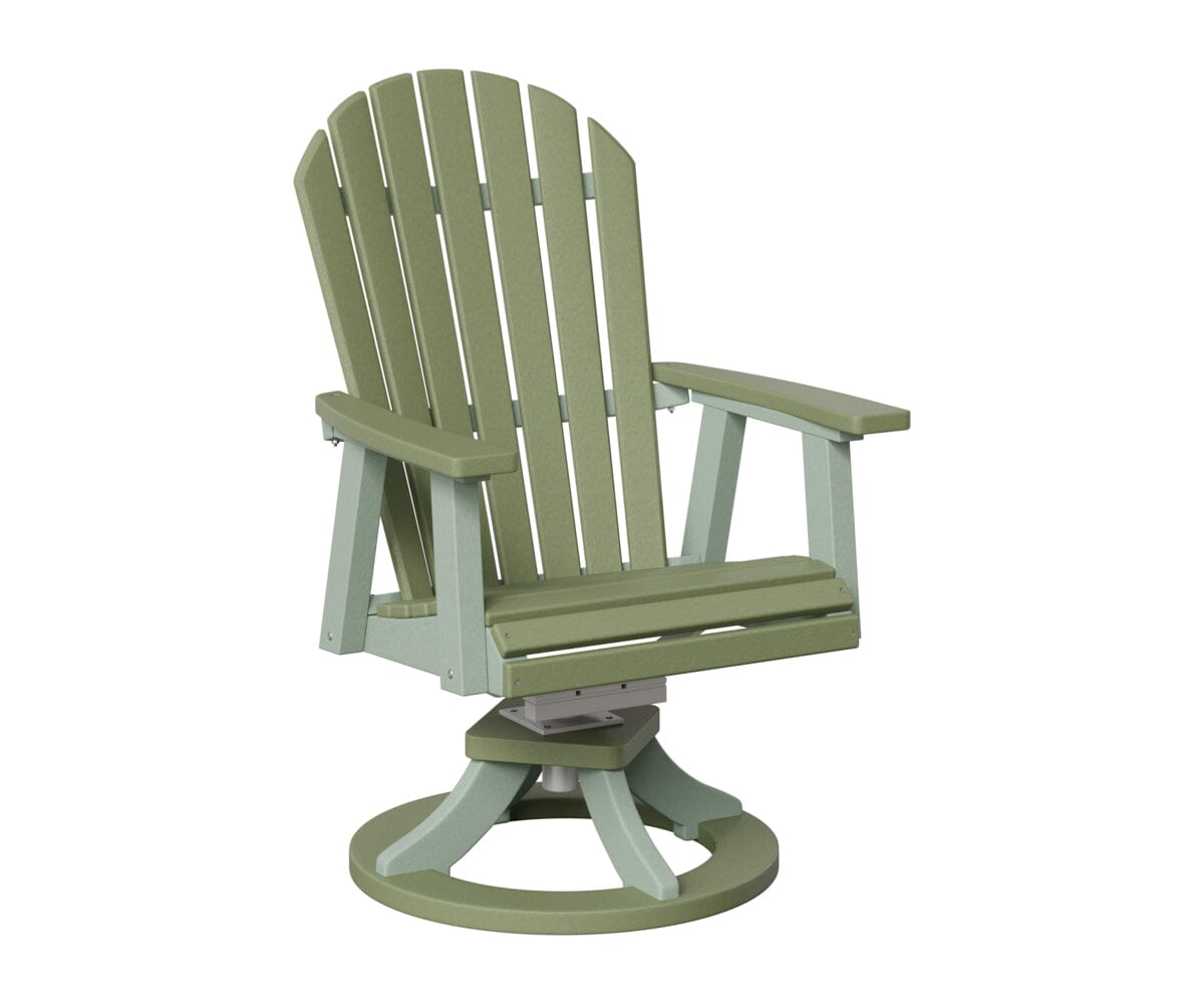 Comfo-Back Swivel Rocker Dining Chair Rockwood Outdoor Furniture Sage Seafoam 