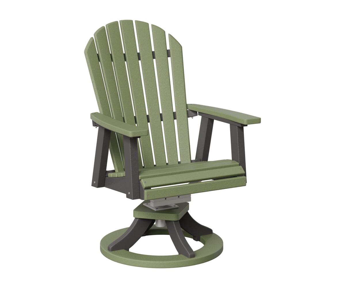 Comfo-Back Swivel Rocker Dining Chair Rockwood Outdoor Furniture Sage Smoke Gray 