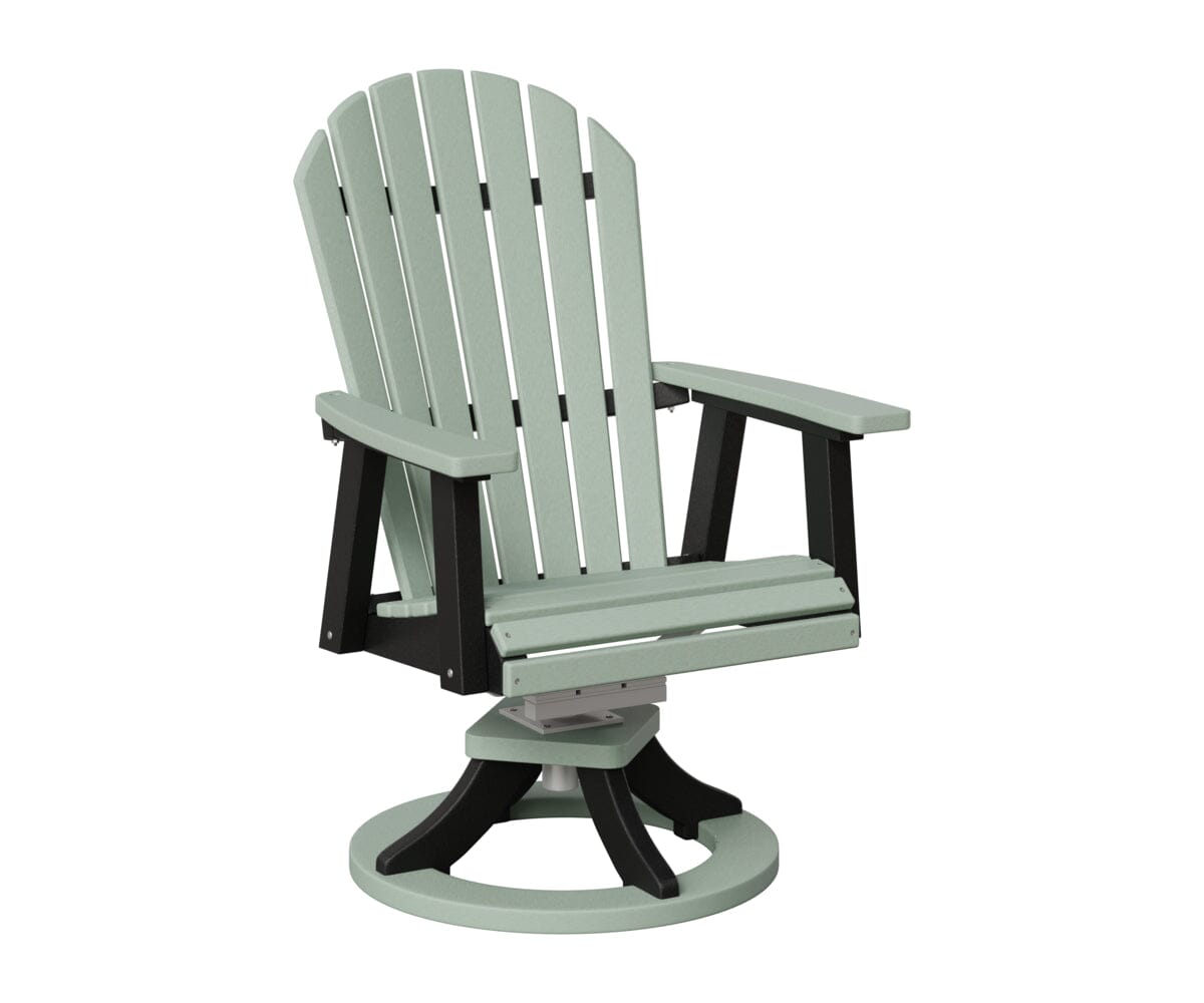 Comfo-Back Swivel Rocker Dining Chair Rockwood Outdoor Furniture Seafoam Black 
