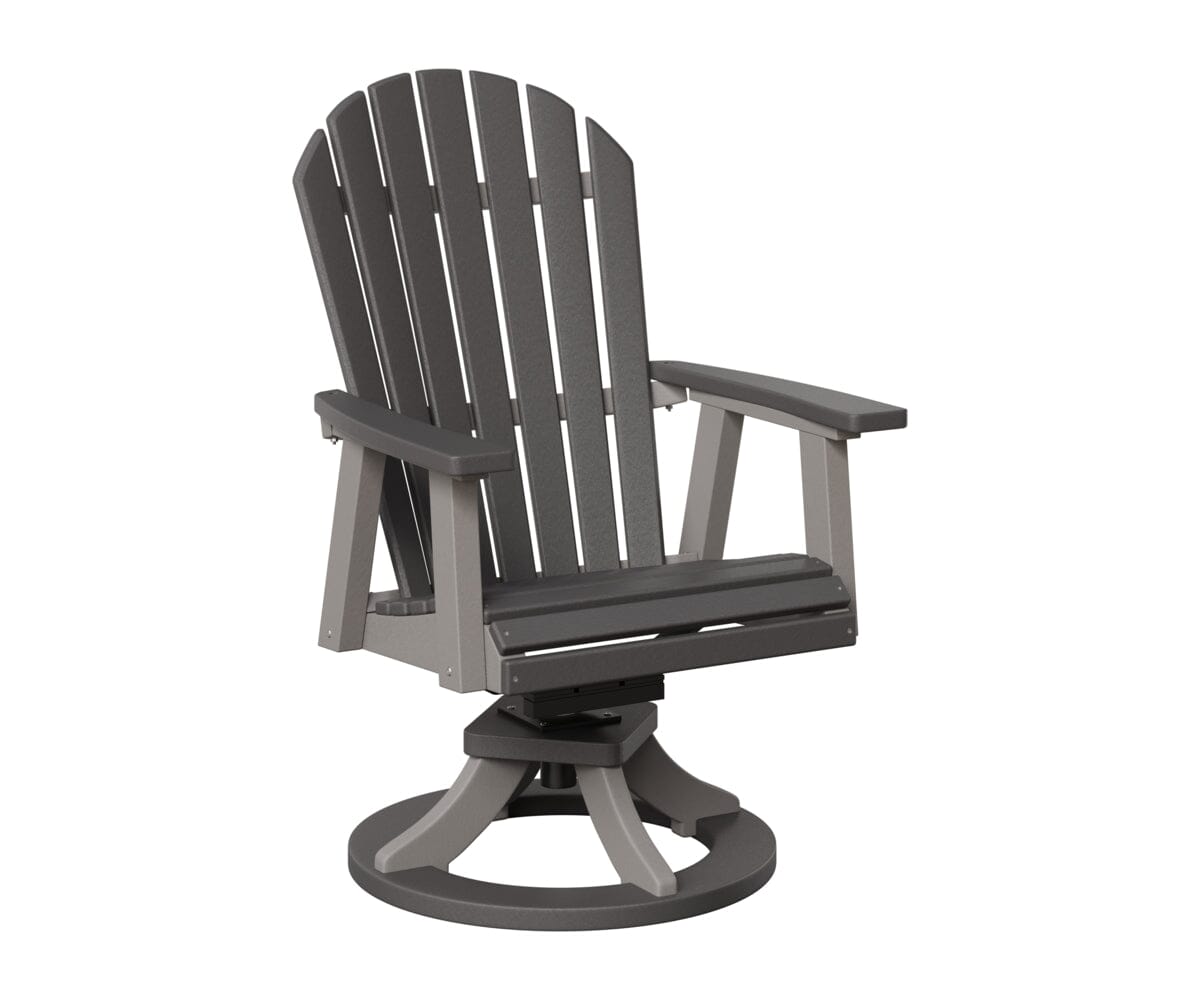 Comfo-Back Swivel Rocker Dining Chair Rockwood Outdoor Furniture Smoke Gray Light Gray 