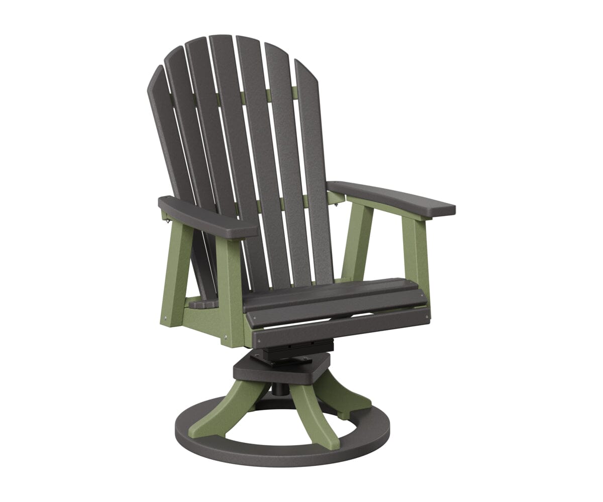 Comfo-Back Swivel Rocker Dining Chair Rockwood Outdoor Furniture Smoke Gray Sage 