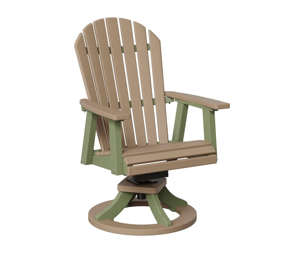 Comfo-Back Swivel Rocker Dining Chair Rockwood Outdoor Furniture Weatherwood Sage 