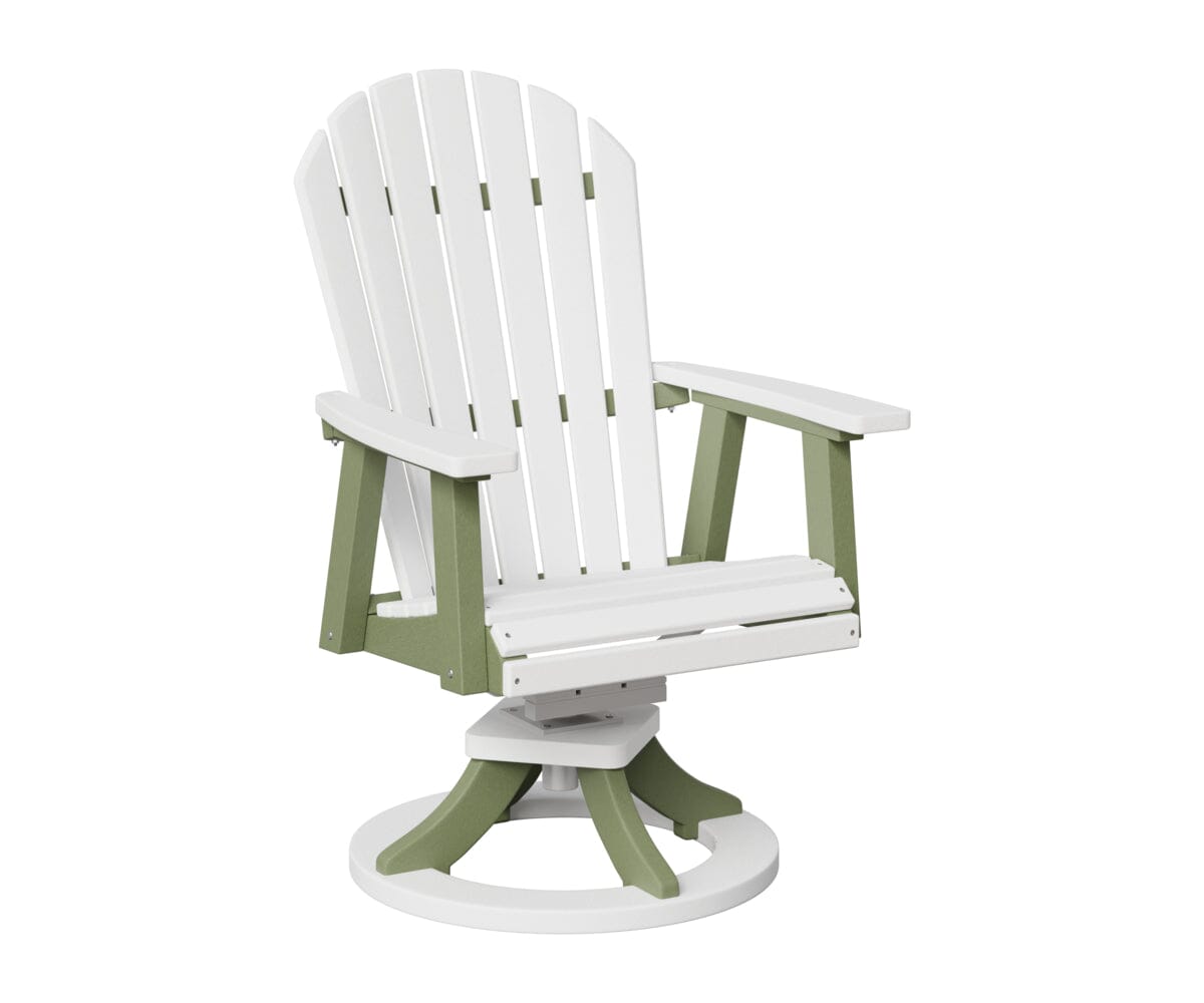 Comfo-Back Swivel Rocker Dining Chair Rockwood Outdoor Furniture White Sage 