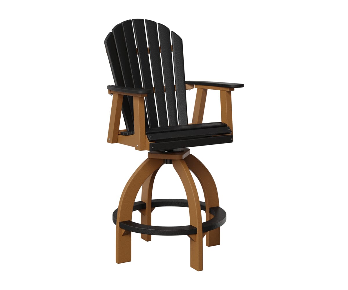Comfo-Back Swivel 30" XT Chair Rockwood Outdoor Furniture Black Cedar 