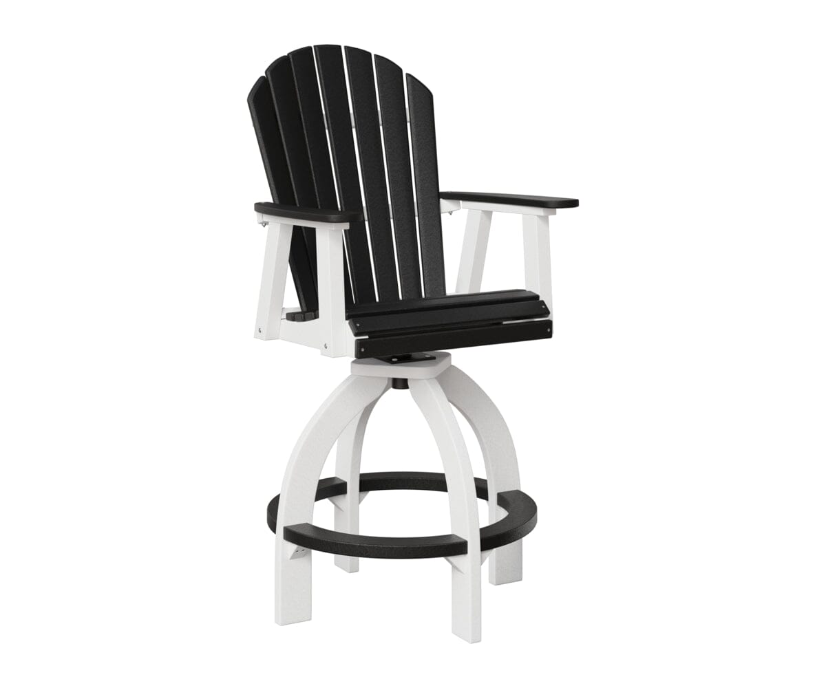 Comfo-Back Swivel 30" XT Chair Rockwood Outdoor Furniture Black White 
