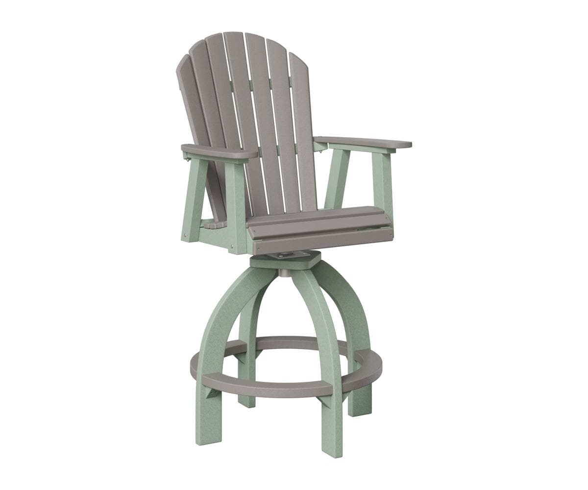 Comfo-Back Swivel 30" XT Chair Rockwood Outdoor Furniture Light Gray Seafoam 