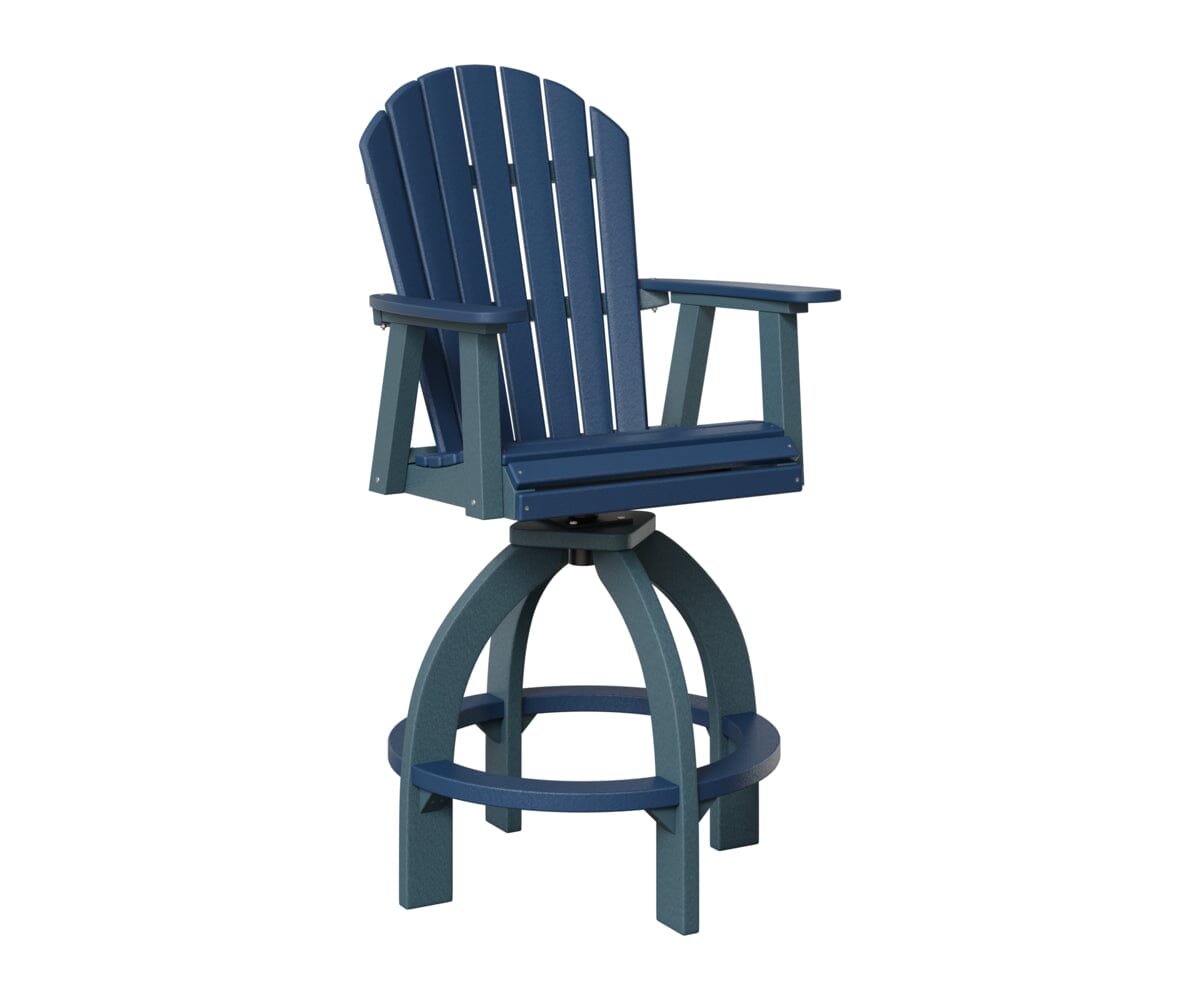 Comfo-Back Swivel 30" XT Chair Rockwood Outdoor Furniture Navy Blue Slate 