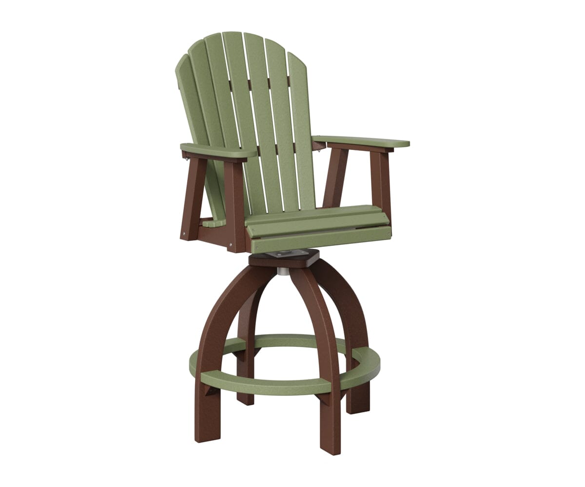 Comfo-Back Swivel 30" XT Chair Rockwood Outdoor Furniture Sage Chocolate Brown 