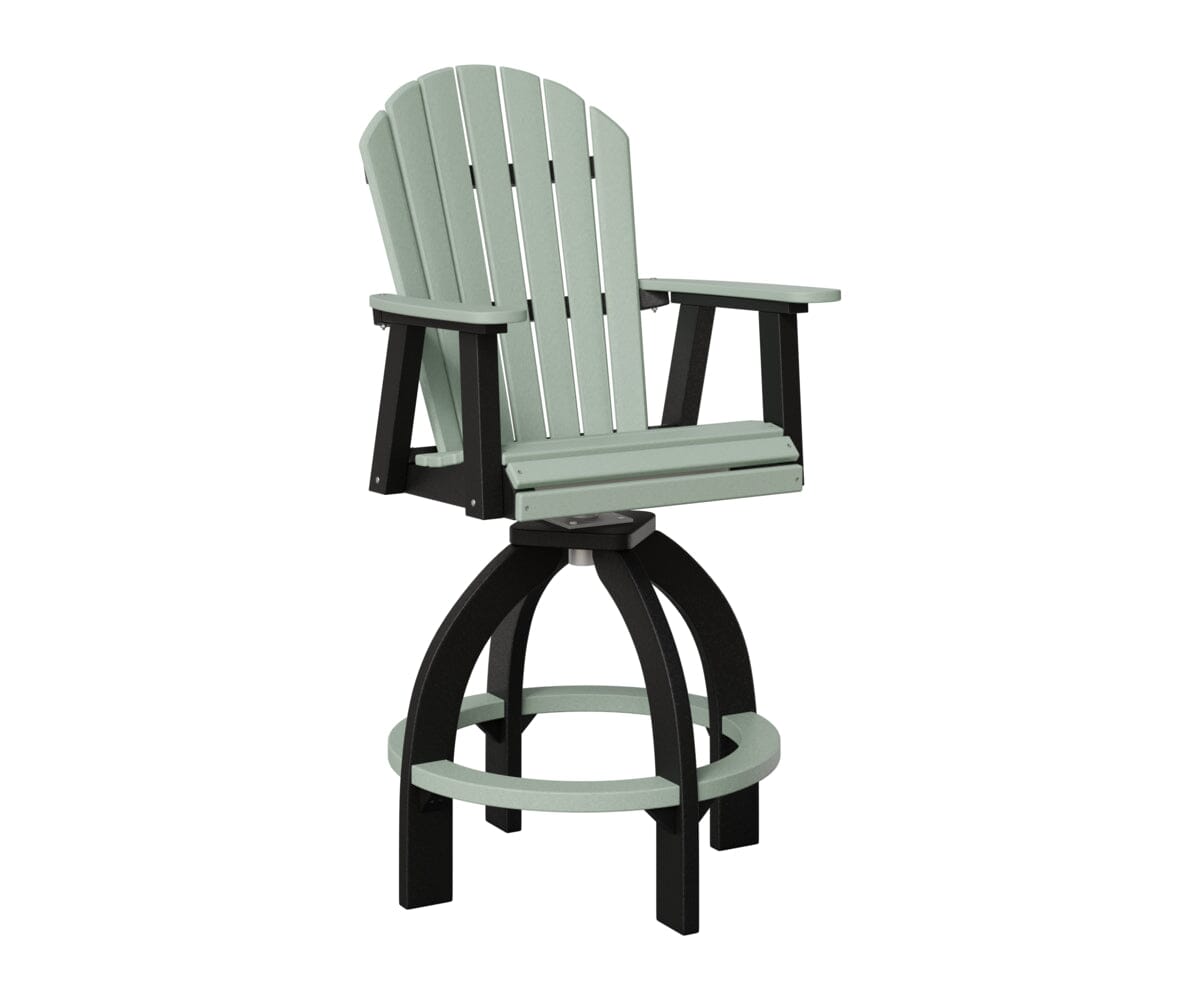 Comfo-Back Swivel 30" XT Chair Rockwood Outdoor Furniture Seafoam Black 