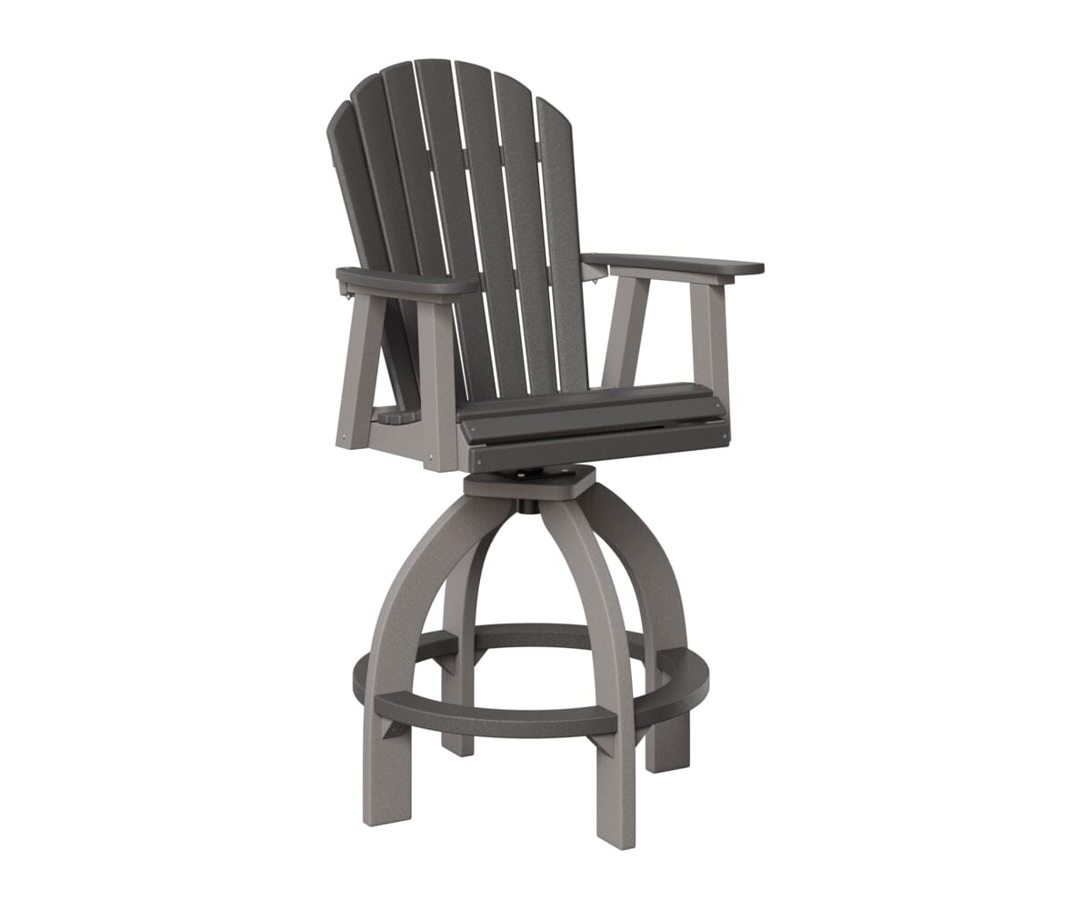 Comfo-Back Swivel 30" XT Chair Rockwood Outdoor Furniture Smoke Gray Light Gray 