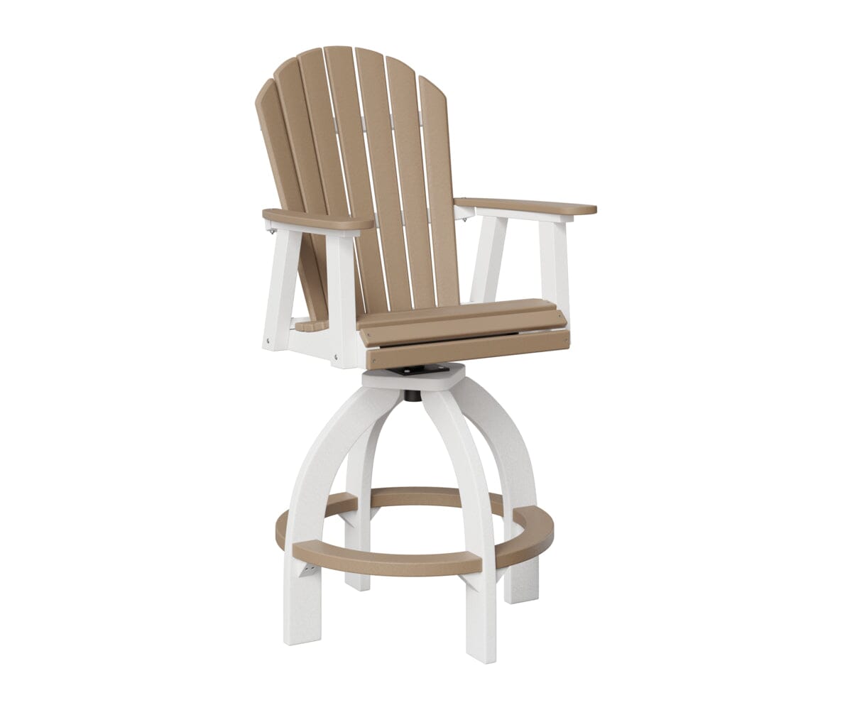 Comfo-Back Swivel 30" XT Chair Rockwood Outdoor Furniture Weatherwood White 