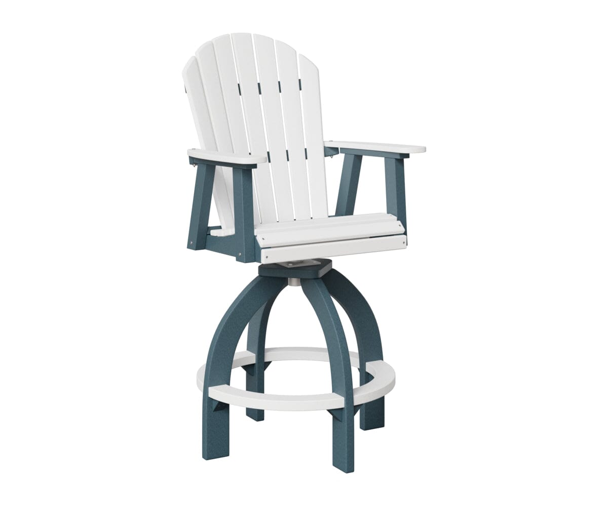 Comfo-Back Swivel 30" XT Chair Rockwood Outdoor Furniture White Slate 