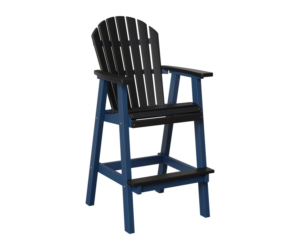 Comfo-Back 30" XT Chair Rockwood Outdoor Furniture Black Navy Blue 