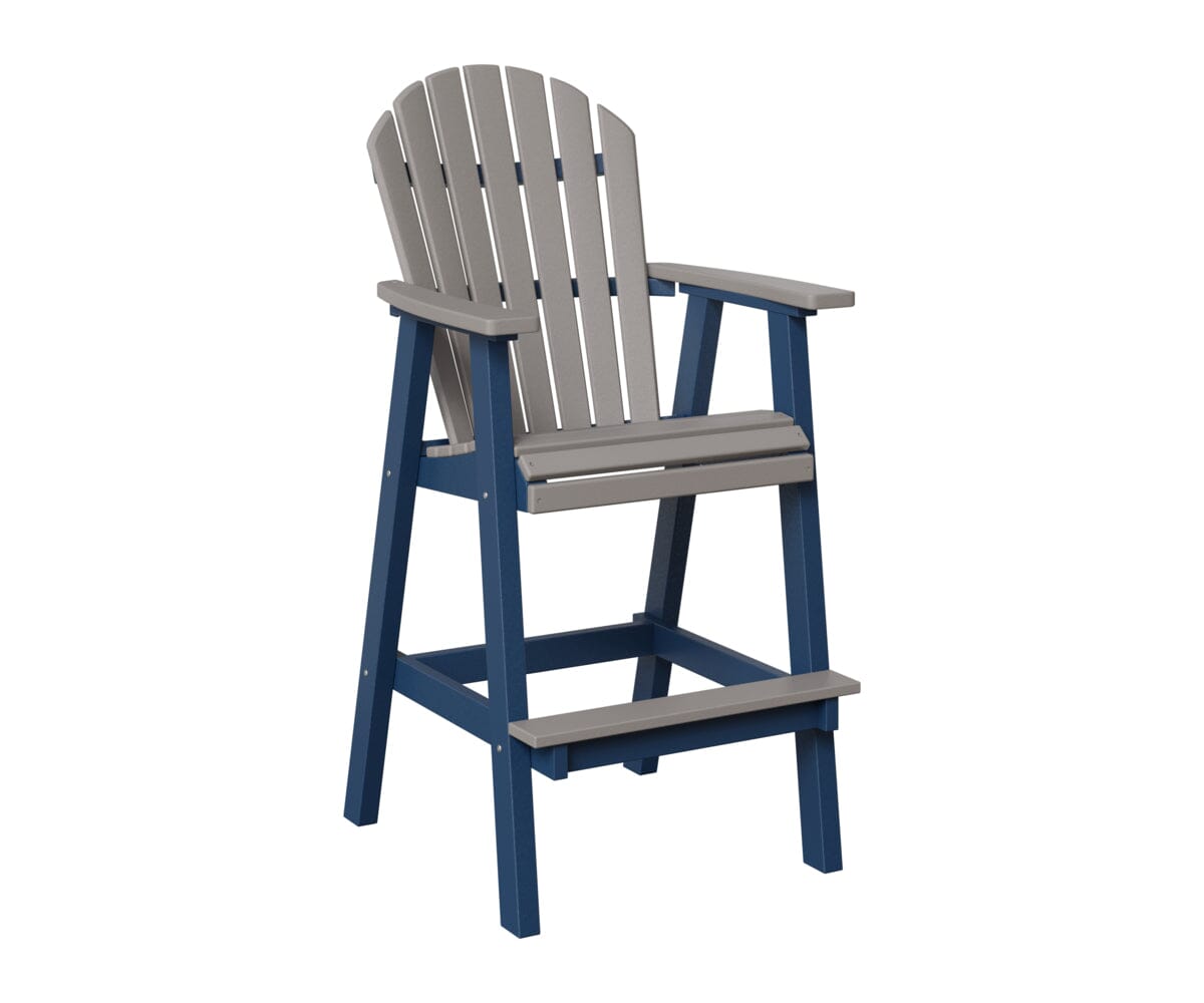 Comfo-Back 30" XT Chair Rockwood Outdoor Furniture Light Gray Navy Blue 
