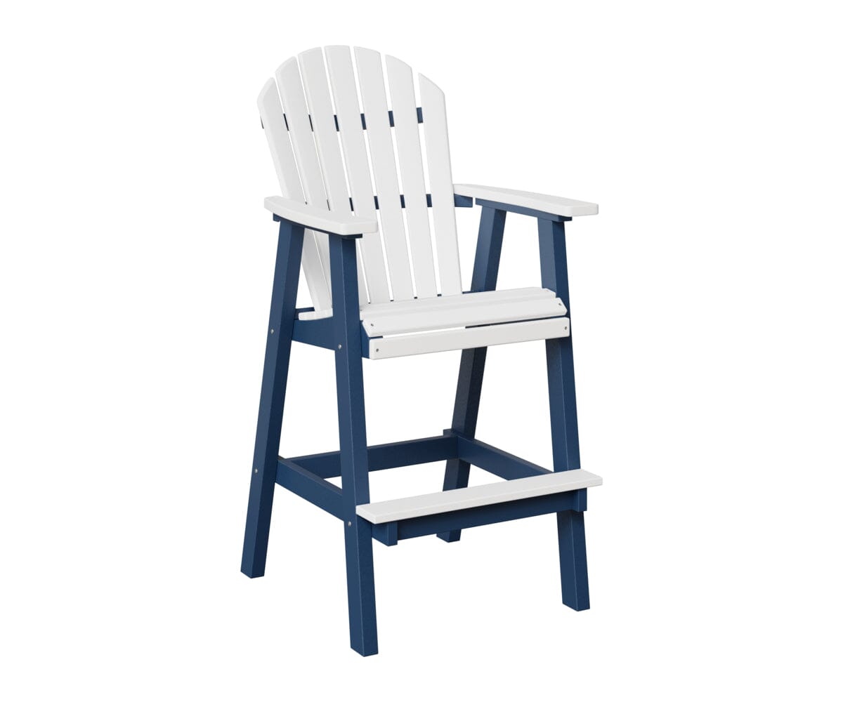 Comfo-Back 30" XT Chair Rockwood Outdoor Furniture White Navy Blue 